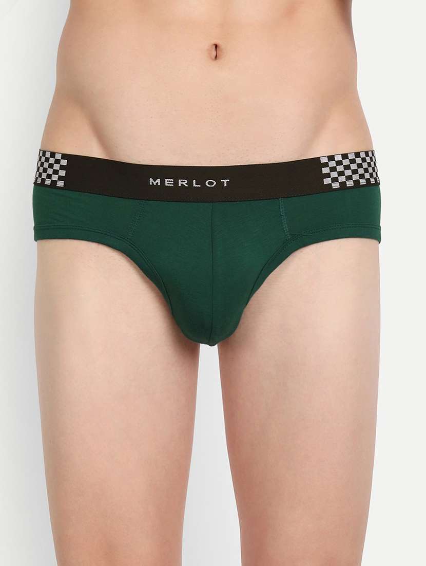 green cotton hipster brief