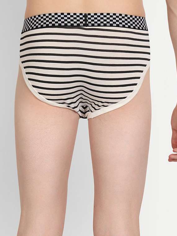 white cotton hipster brief - 19496872 -  Standard Image - 3