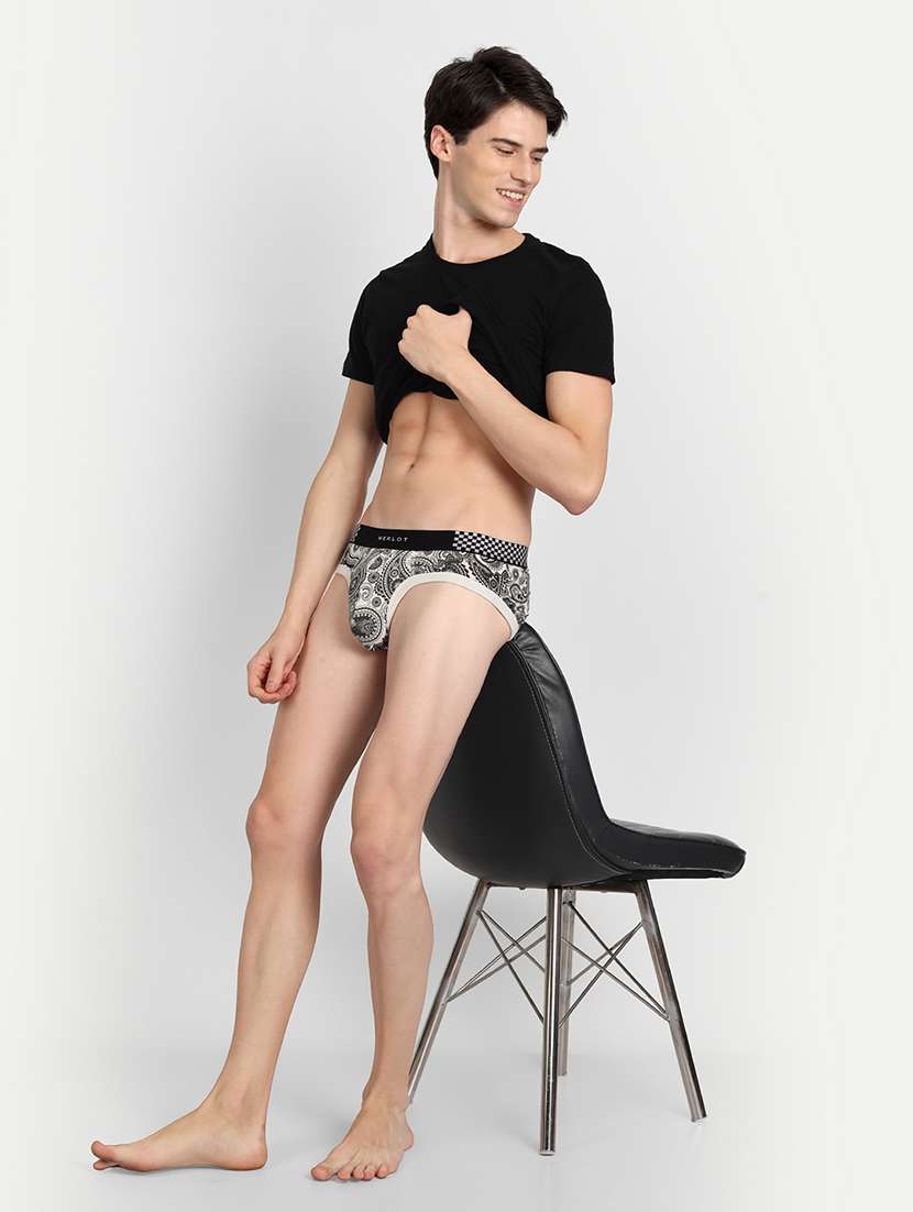 white cotton hipster brief - 19496882 -  Standard Image - 3