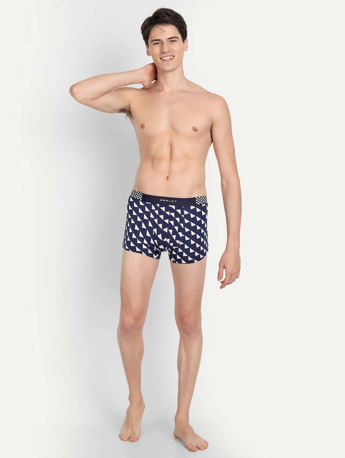dark blue printed cotton trunk - 19496904 -  Standard Image - 3