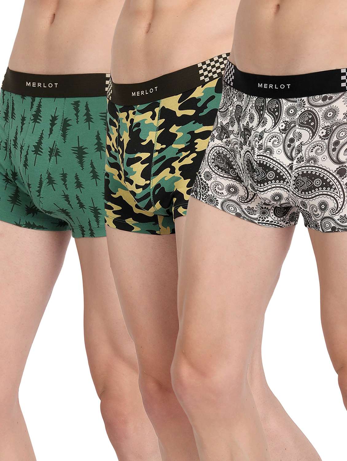 pack of 3 cotton trunk