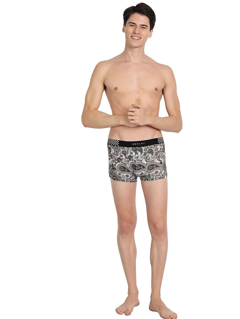 printed cotton blend trunks  - 19496929 -  Standard Image - 3