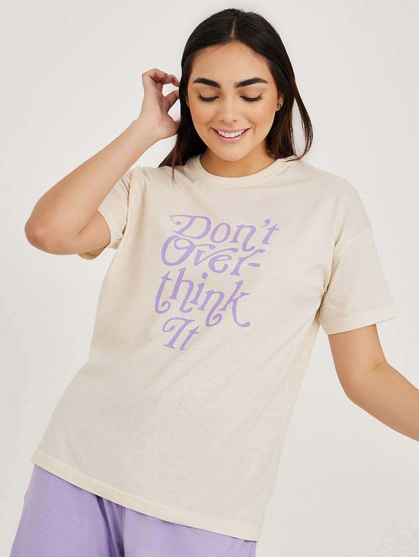 women printed night suit set 