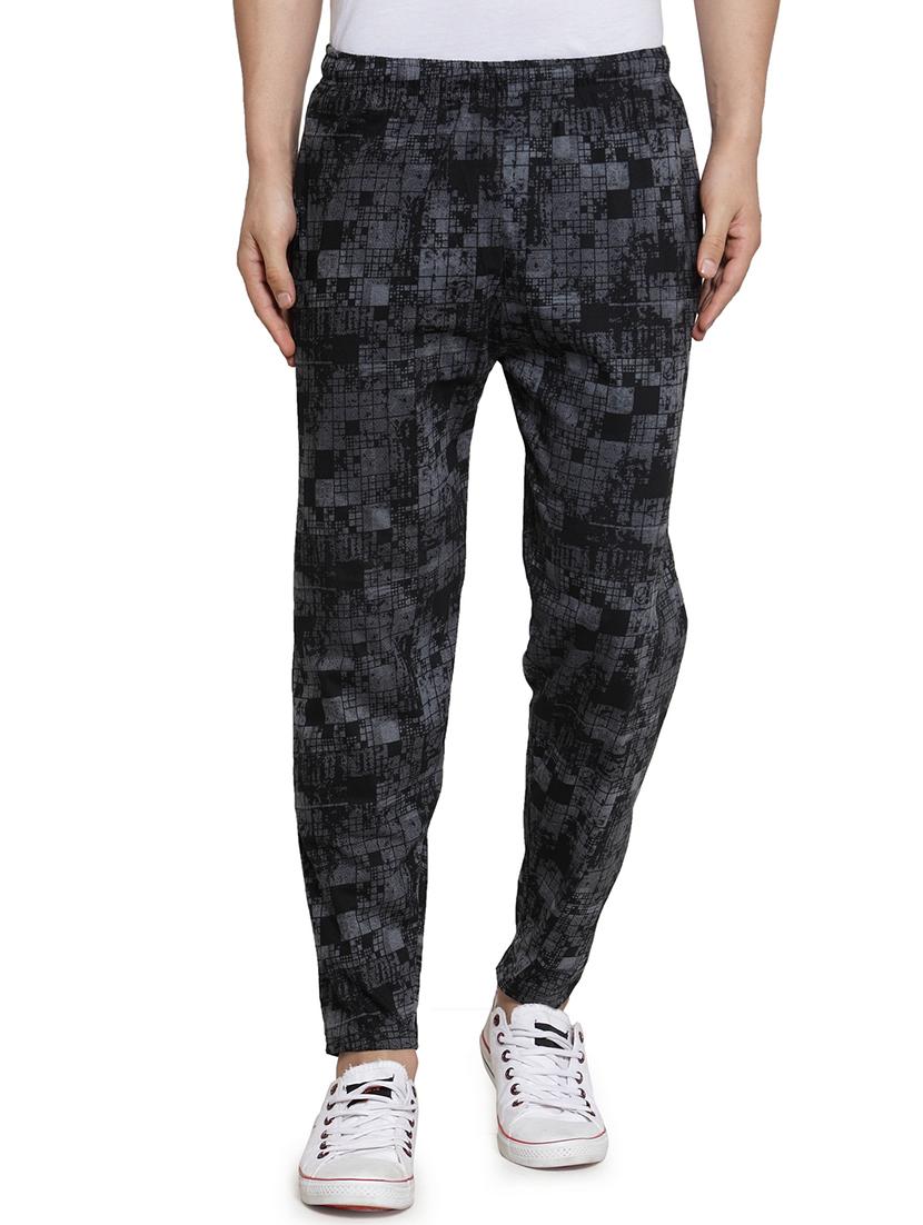 mid rise printed full length track pant - 19497449 - Zoom Image - 0