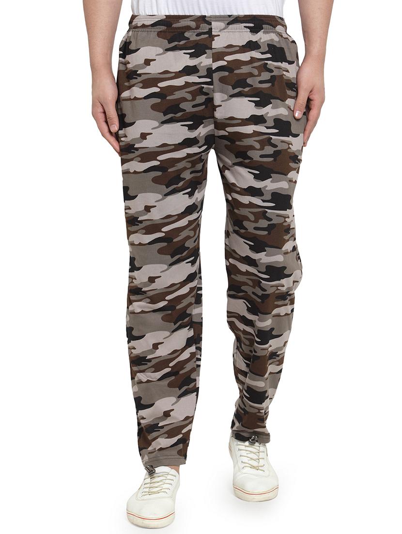 mid rise printed full length track pant - 19497453 - Zoom Image - 0