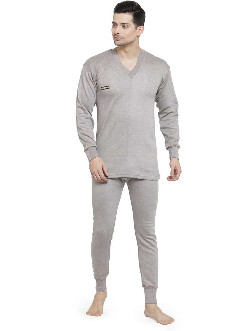 grey cotton thermal set