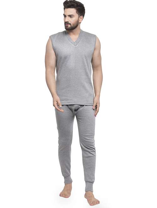 grey cotton thermal set - 19497506 -  Standard Image - 0