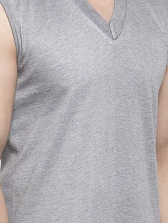 grey cotton thermal top - 19497514 -  Standard Image - 3