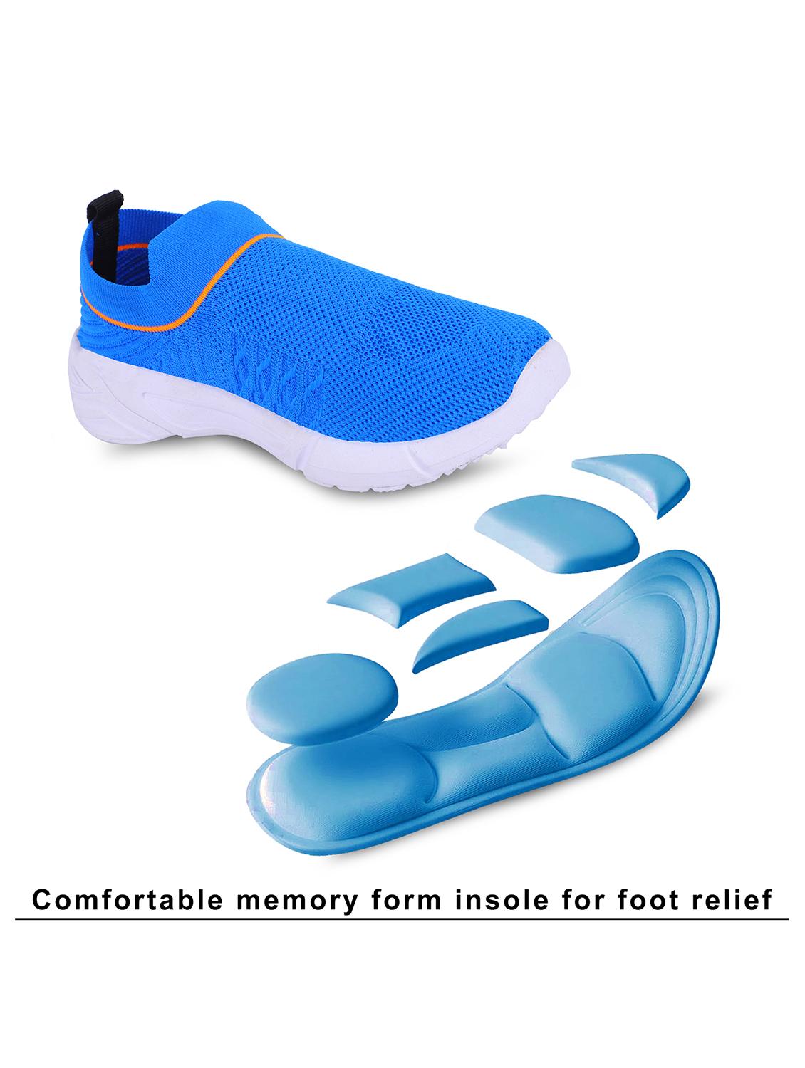 navy blue solid slip on shoes - 19497614 - Standard Image - 3