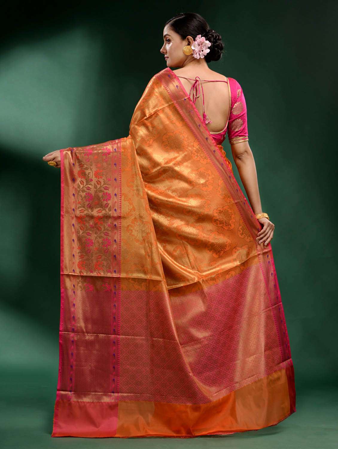 women's banarasi saree with blouse - 19497868 -  Standard Image - 3