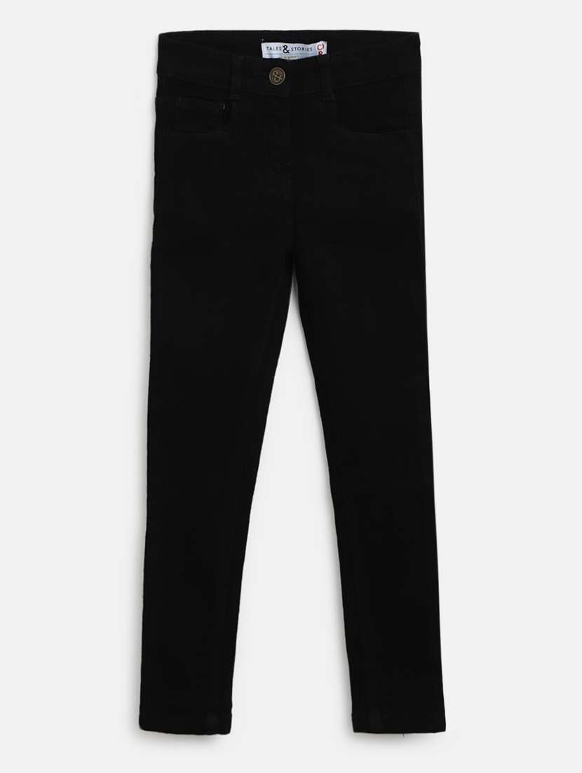 girls mid rise denim jeans