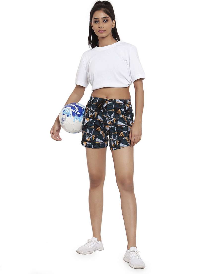 cotton regular print short - 19501829 - Standard Image - 3