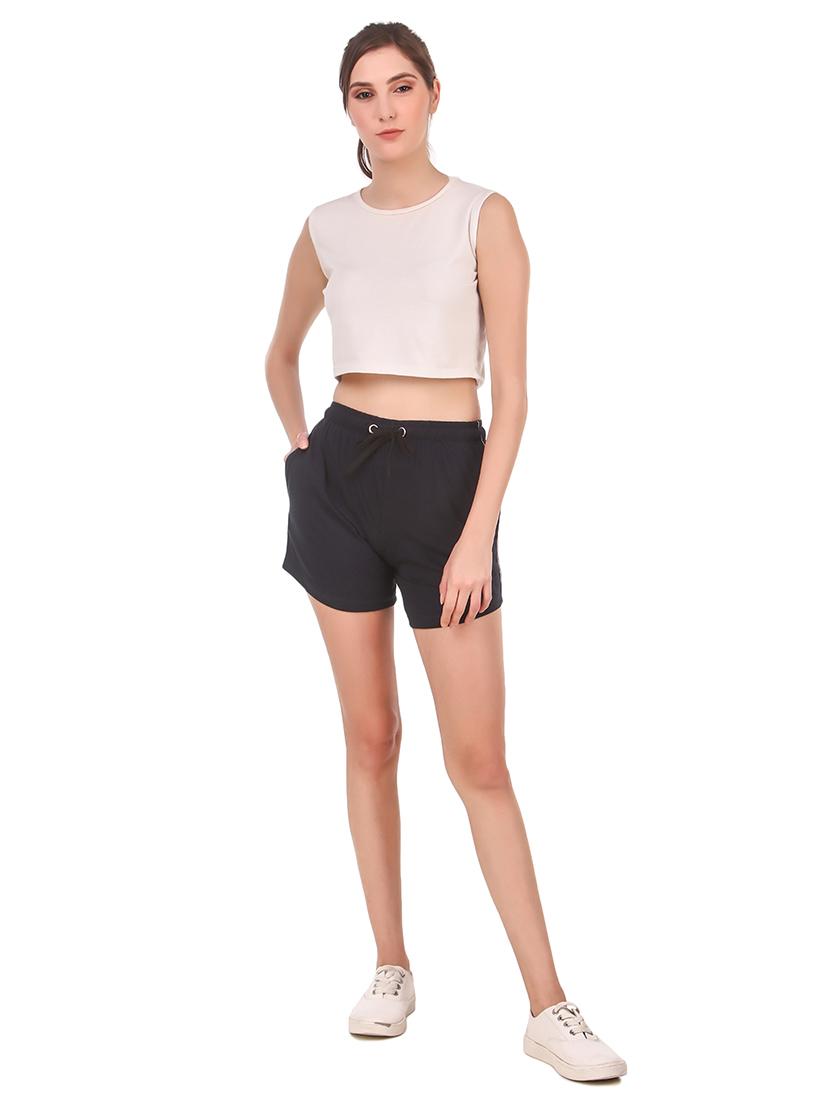 cotton regular solid short - 19501843 - Standard Image - 3