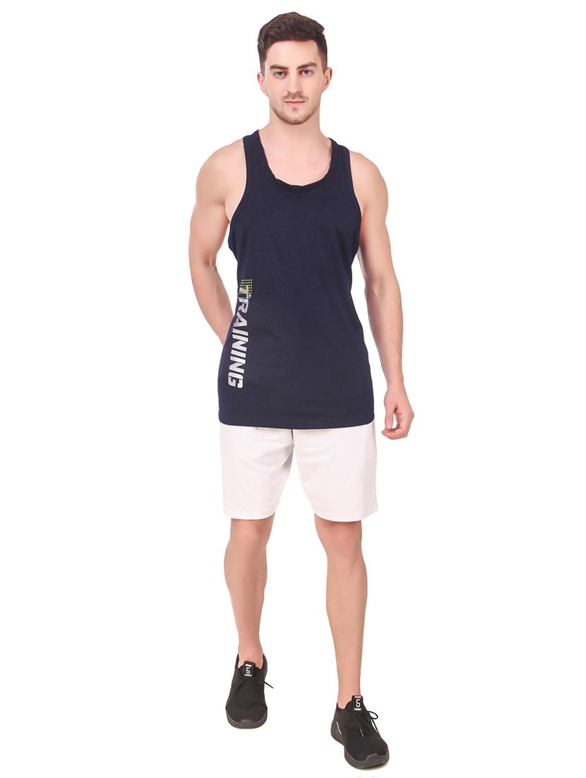 navy cotton vest - 19501889 - Standard Image - 3