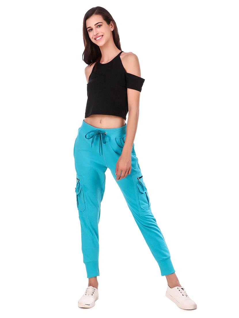 cotton solid jogger - 19503413 - Standard Image - 3