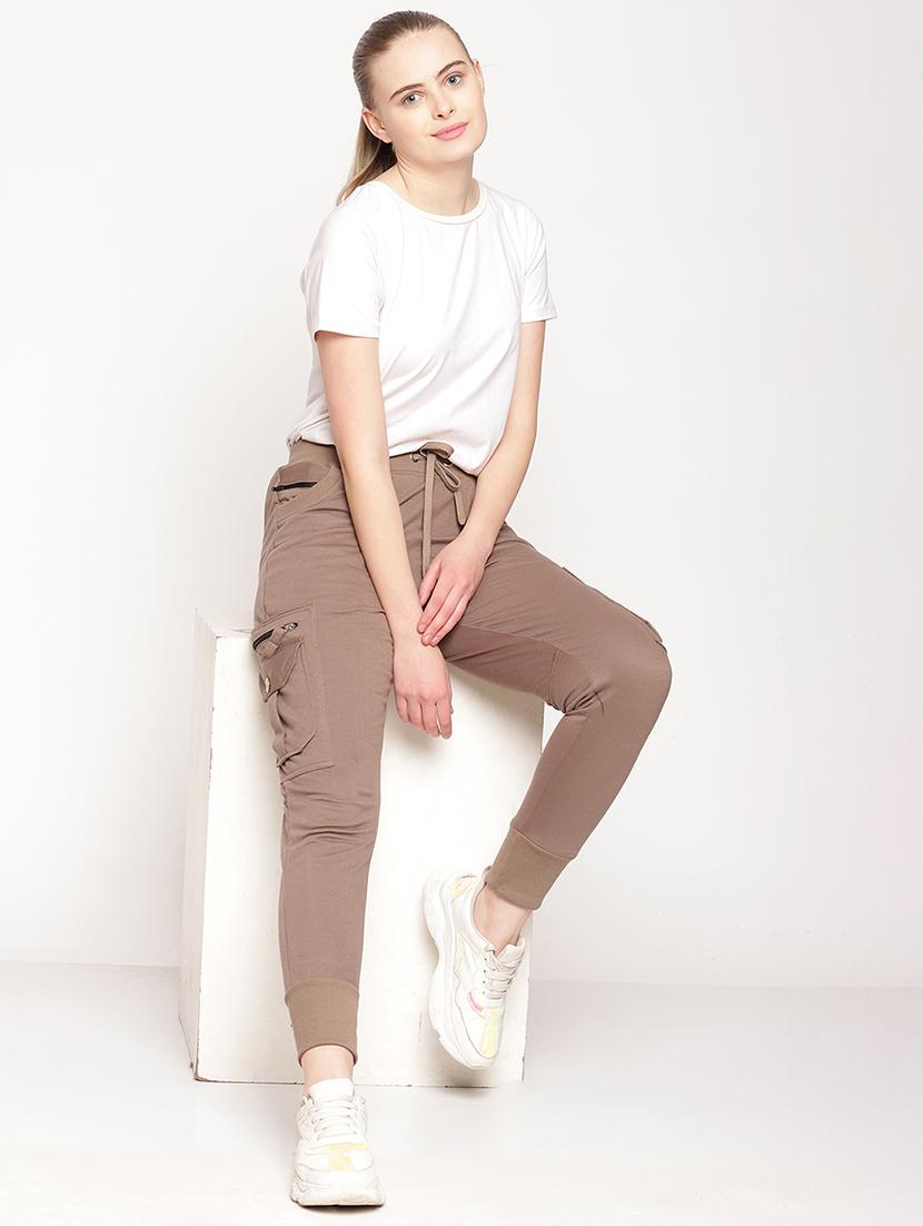cotton solid jogger - 19503414 - Standard Image - 3