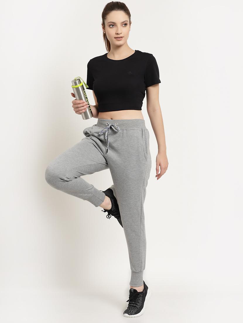 cotton solid jogger - 19503416 - Standard Image - 3