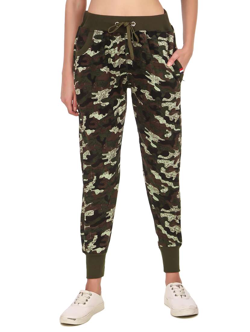mid rise printed jogger