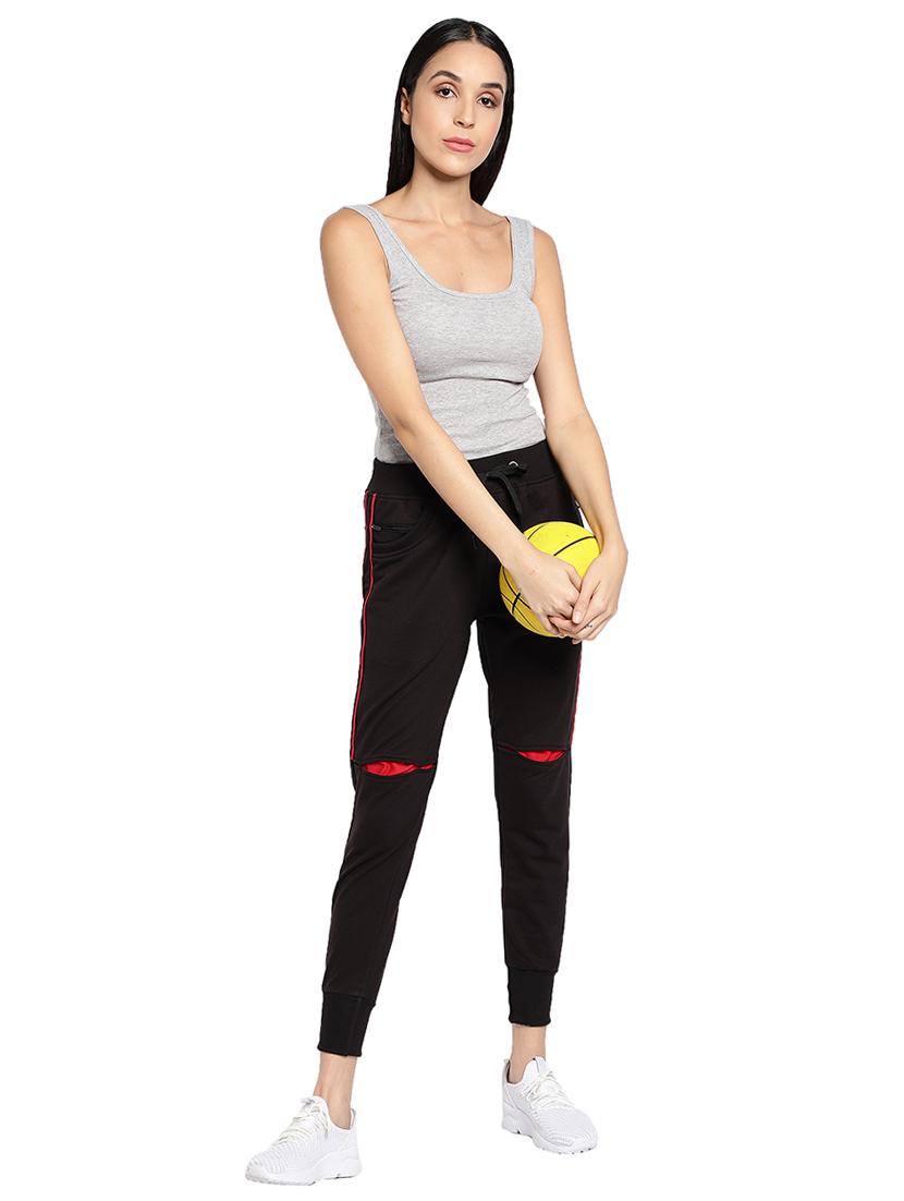 mid rise solid jogger - 19503474 - Standard Image - 3