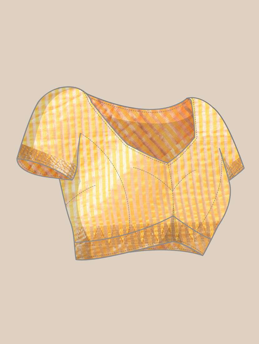 self design embroidered saree with blouse - 19503513 -  Standard Image - 3