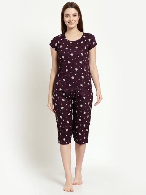printed nightwear set - 19503558 - Standard Image - 0