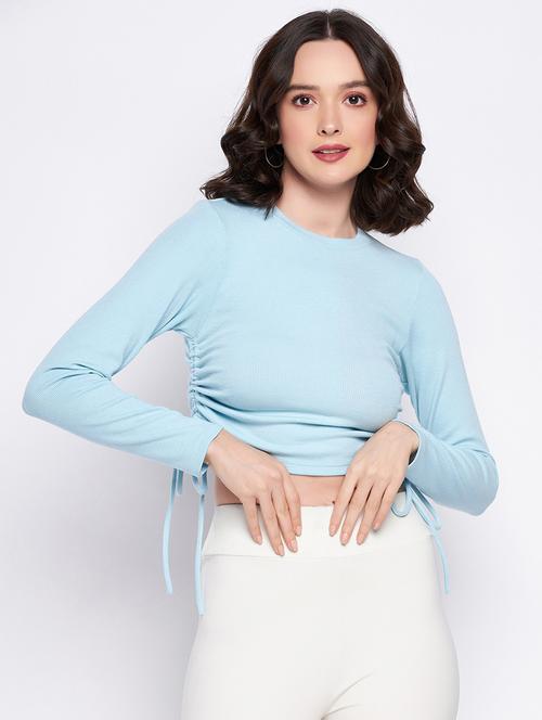 solids cotton crop top - 19503770 - Standard Image - 0