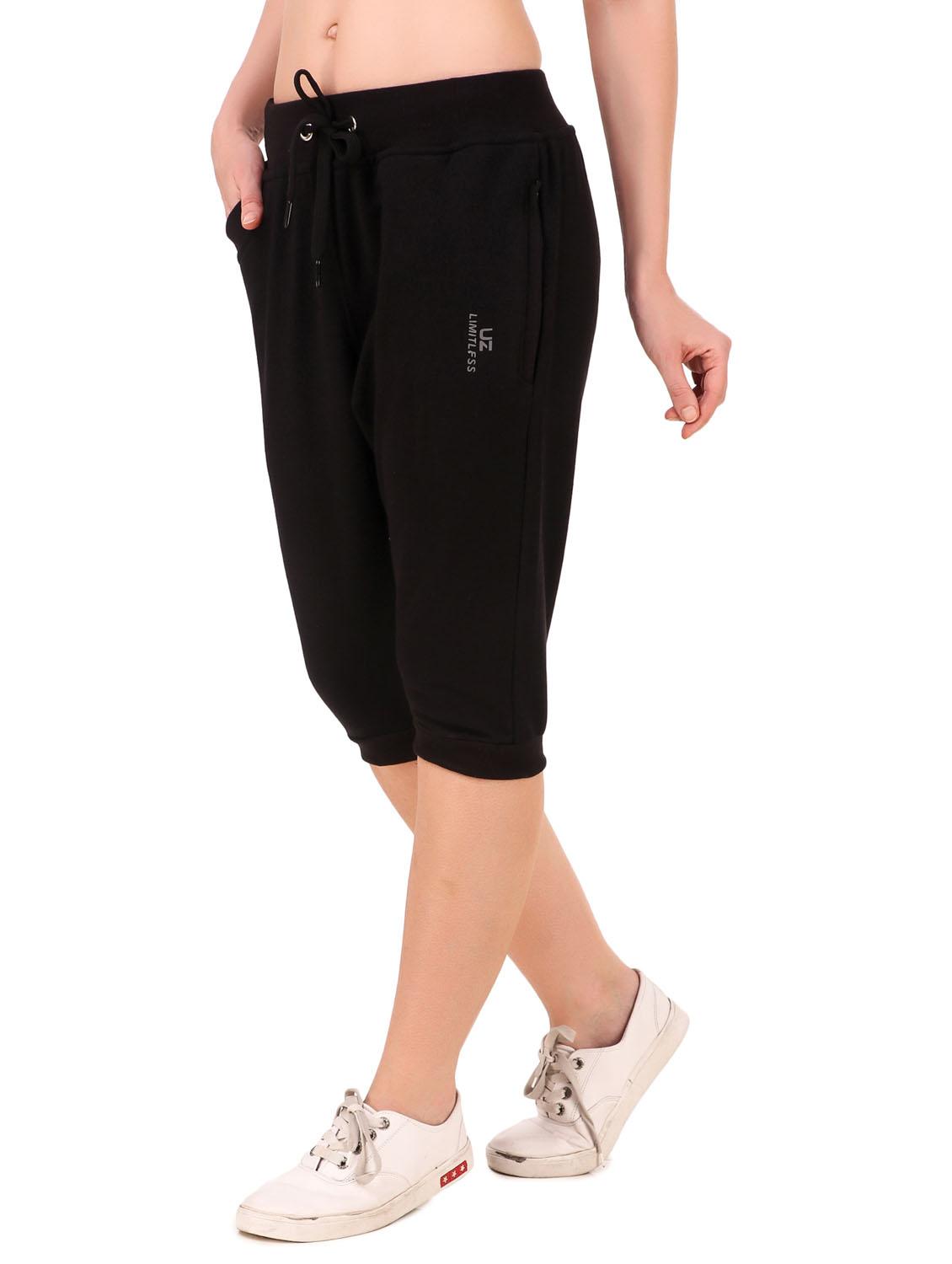 black sports capri - 19503792 -  Zoom Image - 0