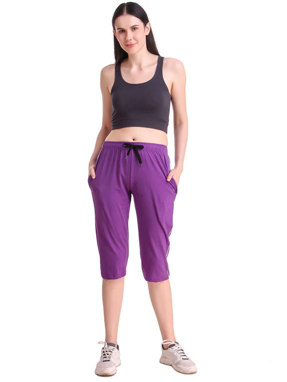 purple sports capri - 19503824 -  Standard Image - 3