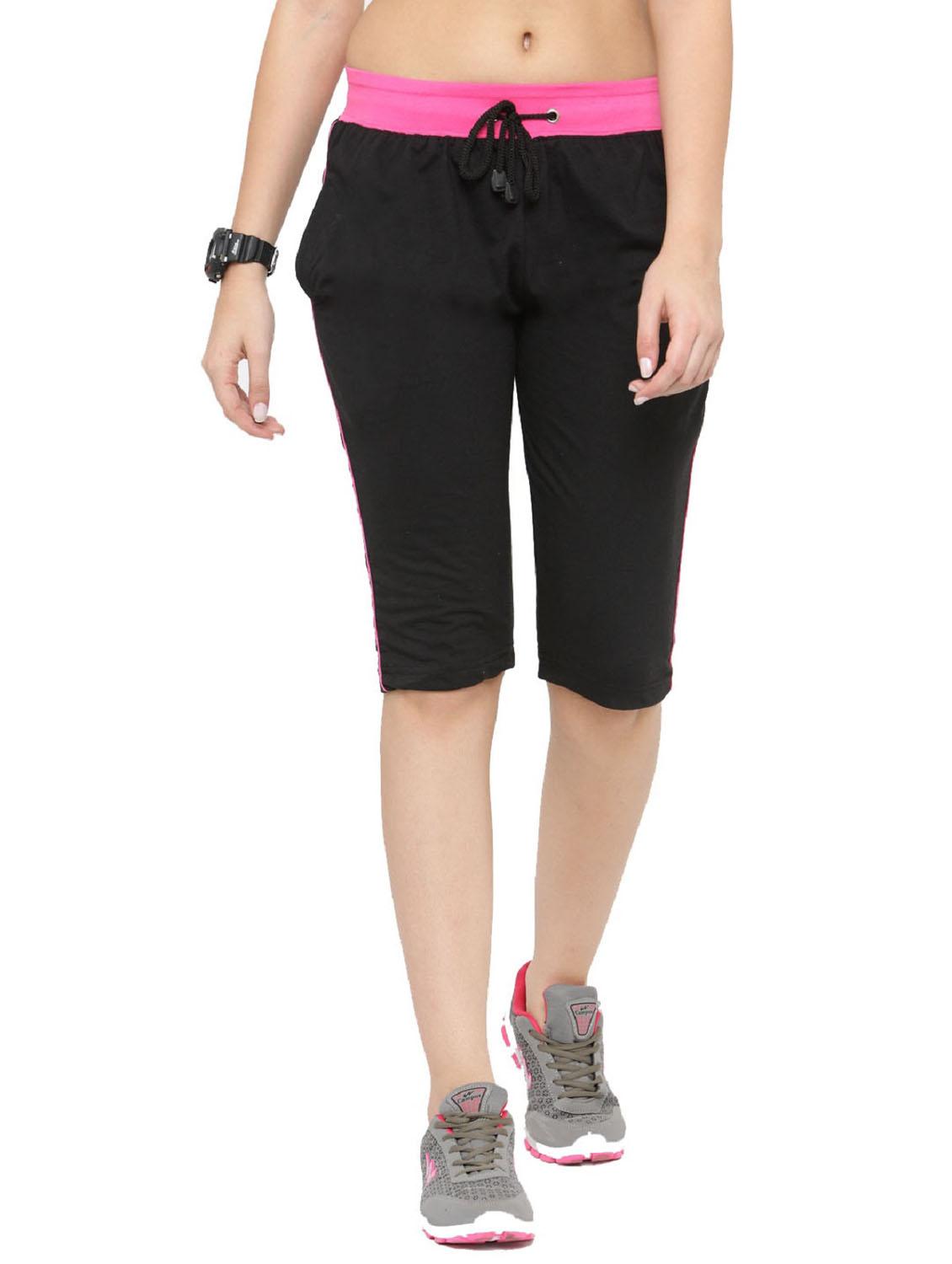 black sports capri - 19503829 -  Zoom Image - 0