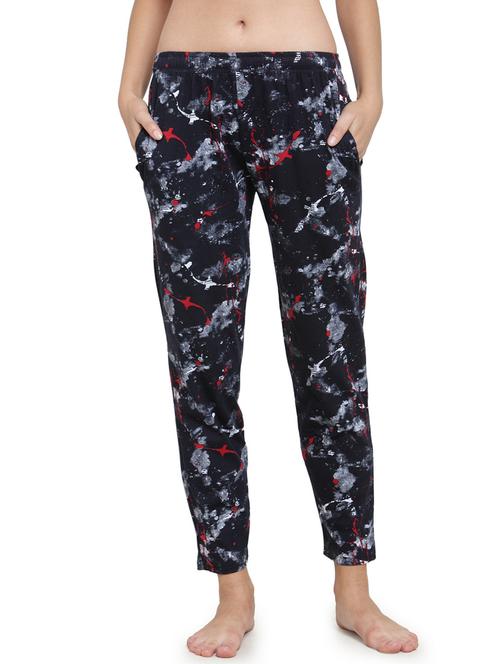 mid rise printed track pant - 19503837 -  Standard Image - 0