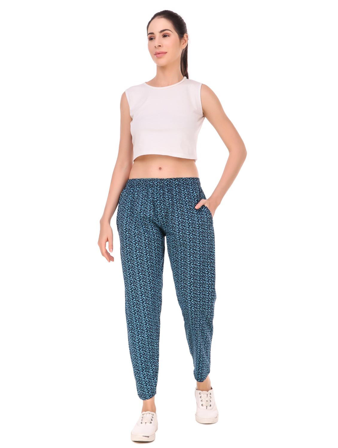 mid rise printed track pant - 19503839 - Standard Image - 3