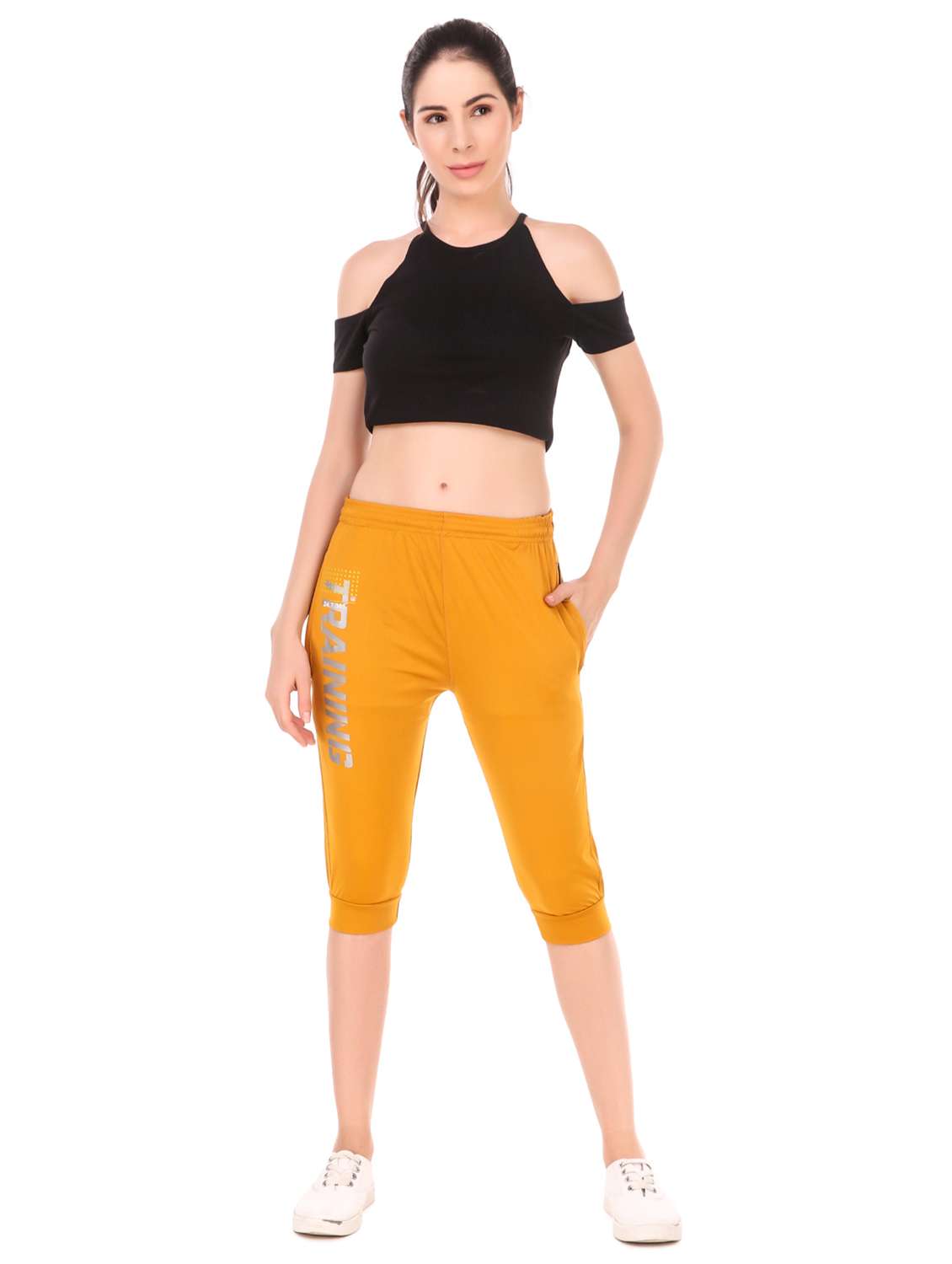 yellow sports capri - 19503885 - Standard Image - 3