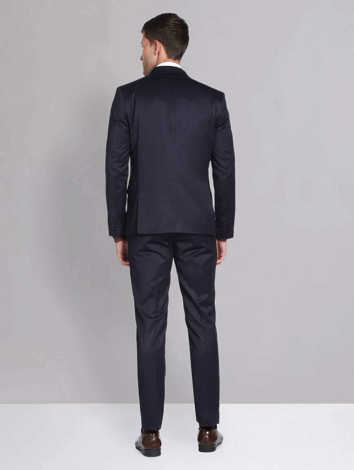 blue terry rayon single breasted suit - 19504061 - Standard Image - 3
