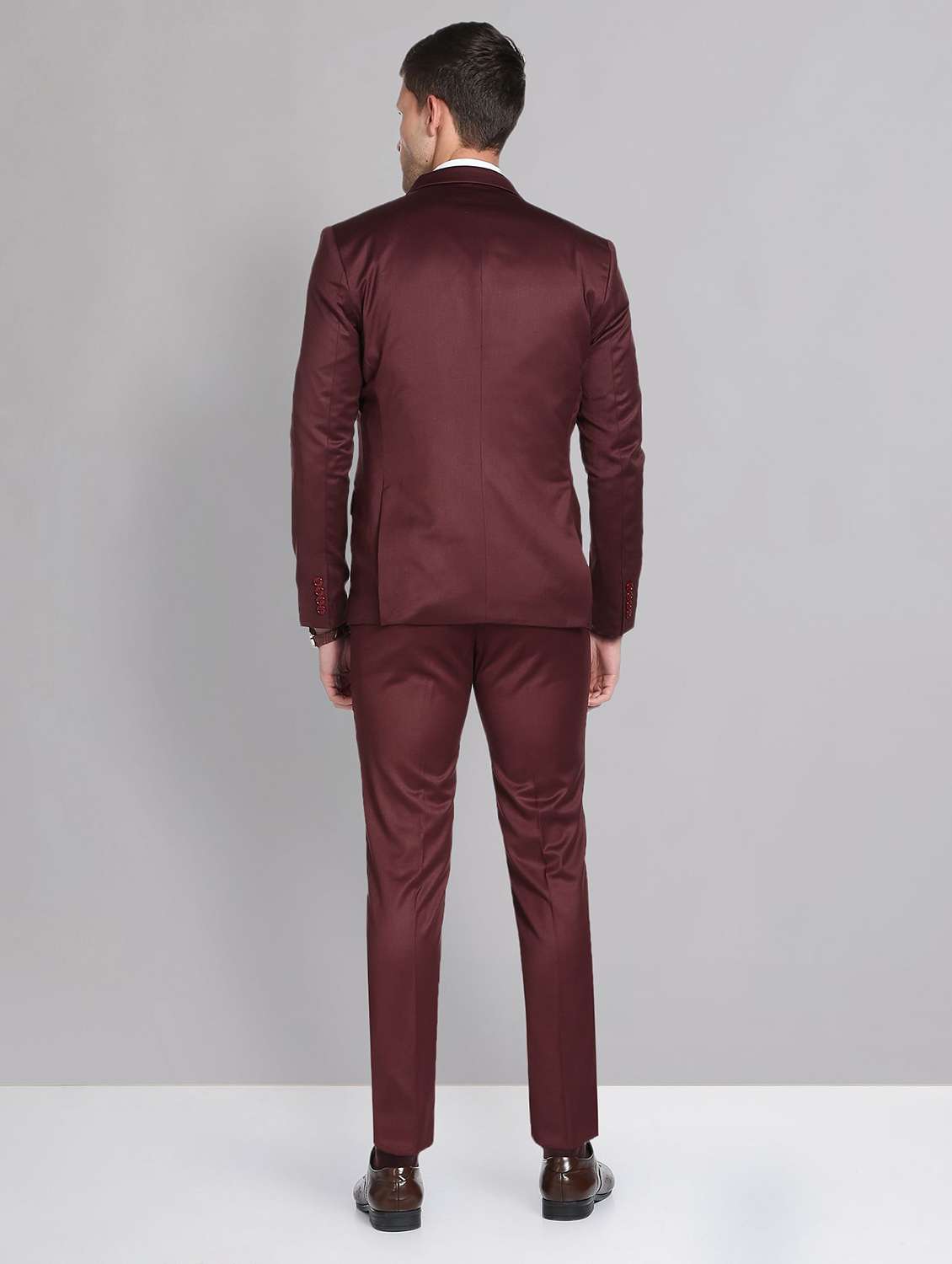 red terry rayon single breasted suit - 19504068 - Standard Image - 3