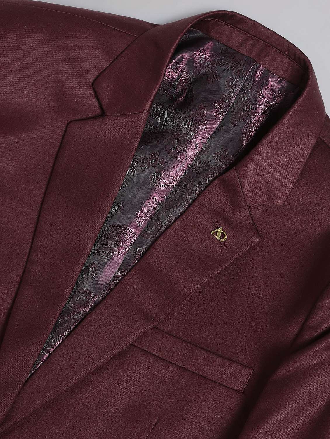 red terry rayon single breasted suit - 19504068 - Standard Image - 5