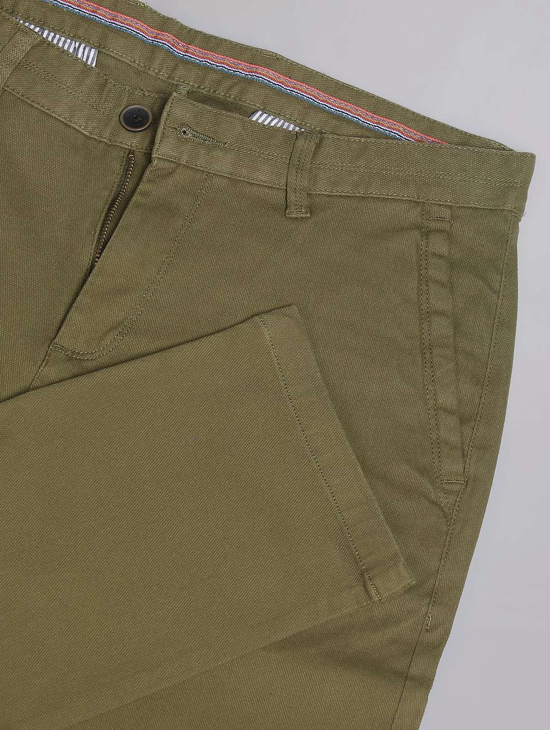 green cotton chinos casual trousers - 19504088 -  Standard Image - 5