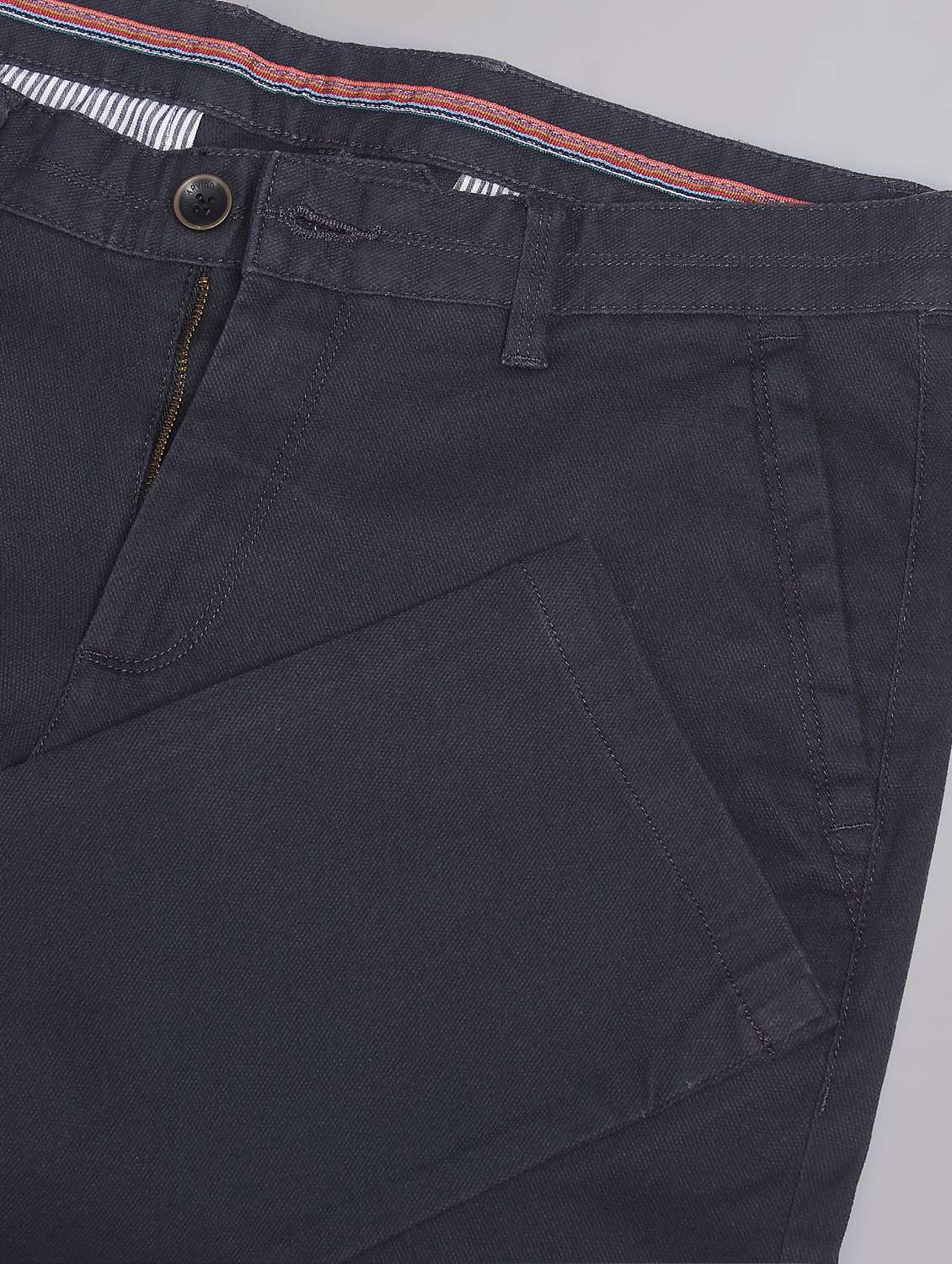 blue cotton chinos casual trousers - 19504089 -  Standard Image - 5