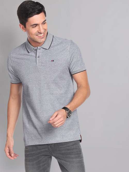 men solid cotton polo t-shirt - 19504142 - Standard Image - 0