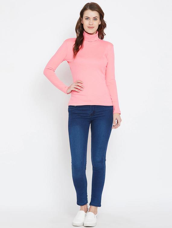 women's straight high neck top - 19504180 - Standard Image - 3