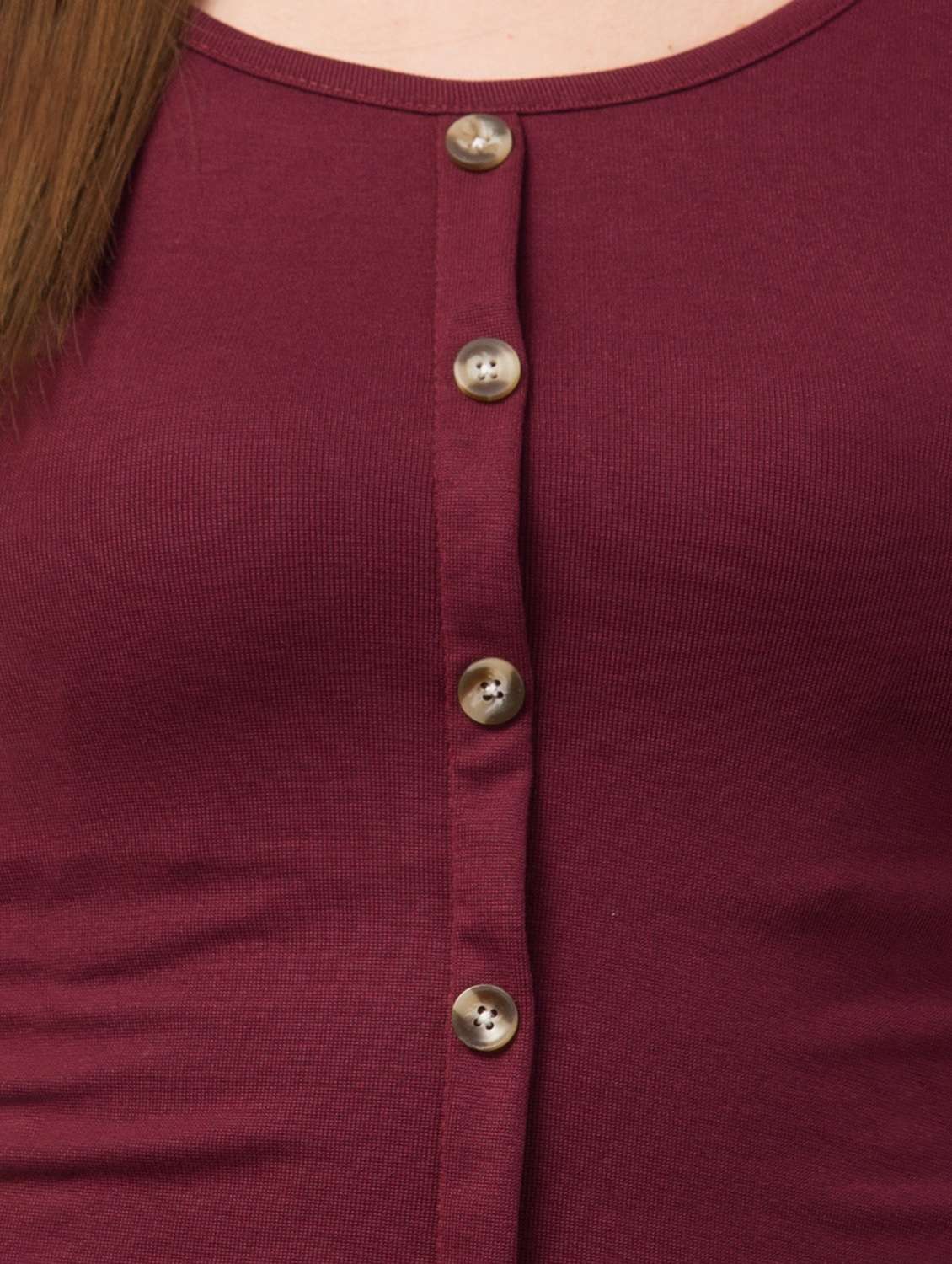 women's crop round neck top - 19504217 - Standard Image - 3