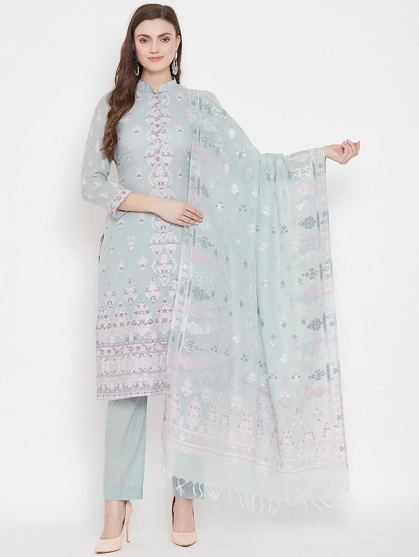 self designed salwar unstitched suit - 19510901 -  Zoom Image - 0