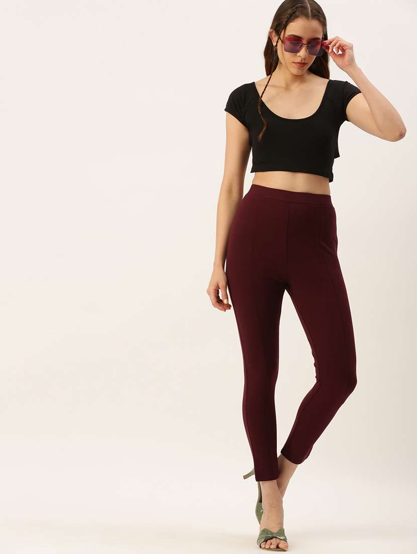 viscose solid treggings - 19511693 -  Standard Image - 3