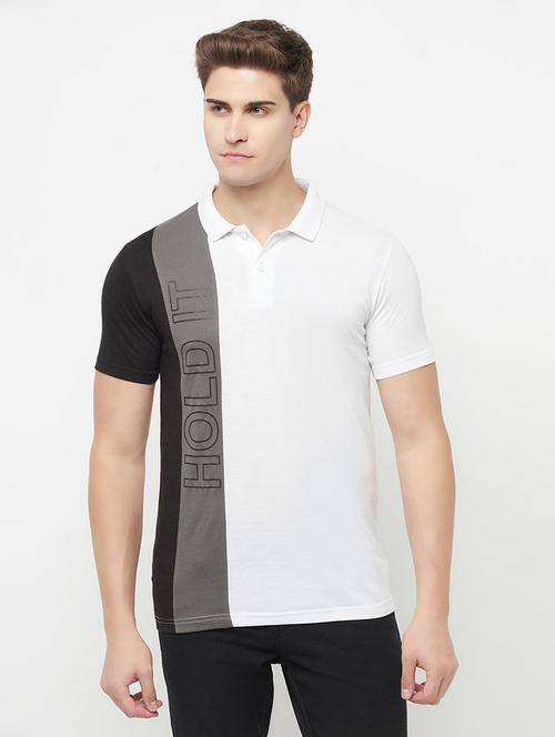 color block cotton blend t-shirt - 19514433 -  Standard Image - 0