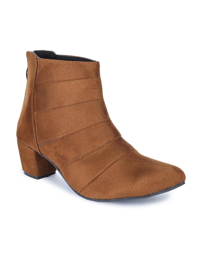 tan solid ankle boot - 19514807 -  Zoom Image - 0