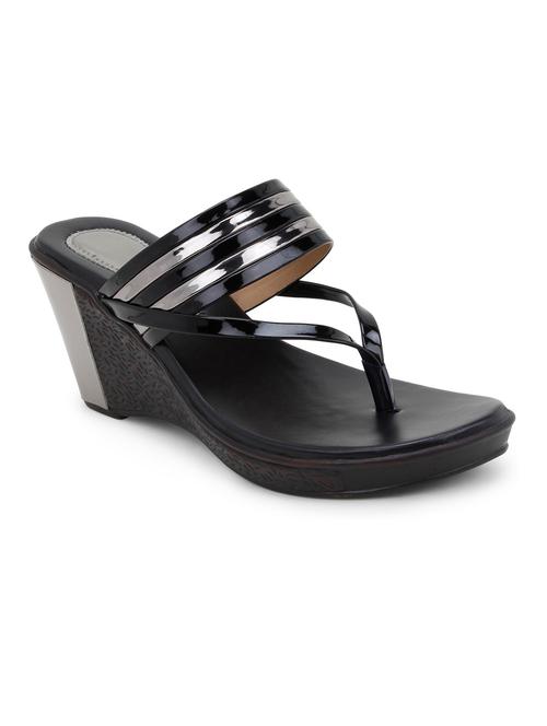 black slip on sandal - 19514825 -  Standard Image - 0