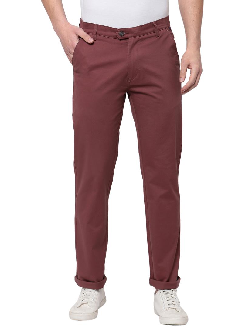 vine solid flat front casual trouser - 19516569 - Zoom Image - 0