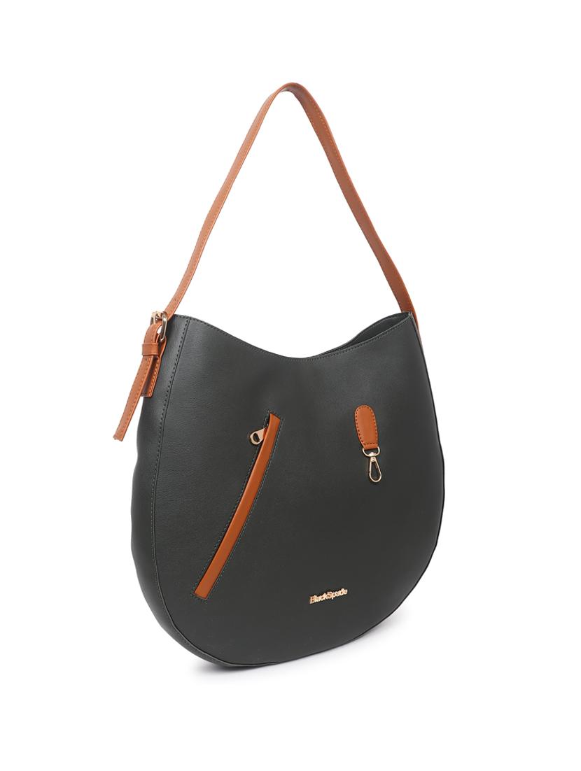 green leatherette (pu) handbag - 19517979 - Standard Image - 3