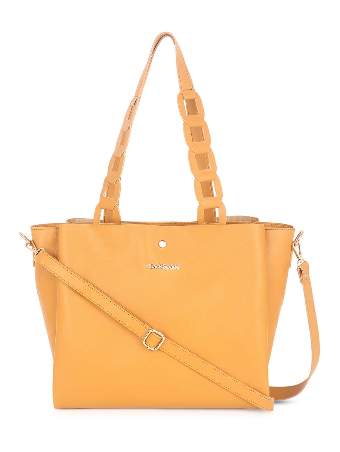 yellow leatherette (pu) handbag - 19517990 - Zoom Image - 0
