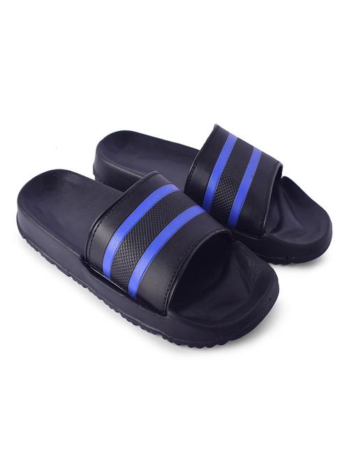 blue striped slip on slider - 19518296 -  Standard Image - 0