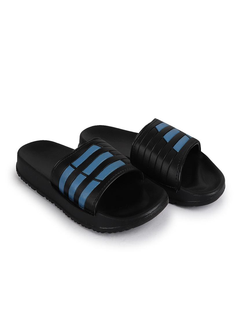 black striped slip on slider - 19518299 - Zoom Image - 0